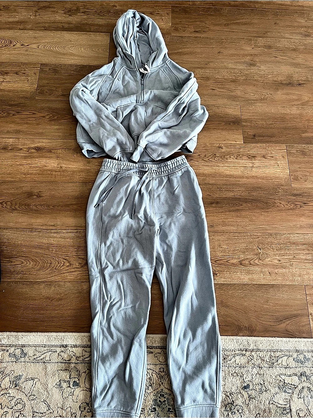 CRZ YOGA Blue Jogger Set Size Large Like New